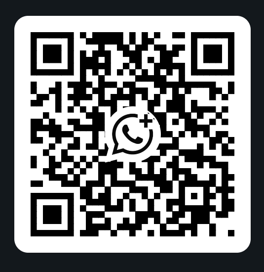 WhatsApp QR code — scan to chat with TeniVision on WhatsApp